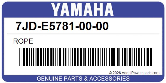 Yamaha 7JD-E5781-00-00 Rope