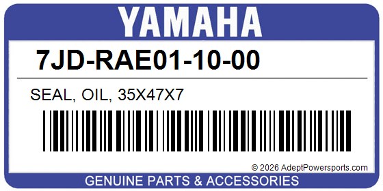 Yamaha 7JD-RAE01-10-00 Seal, Oil, 35X47x7