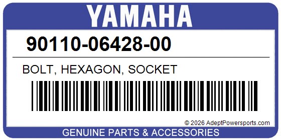 Yamaha 90110-06428-00 Bolt, Hexagon, Socket