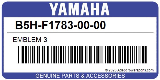 Yamaha B5H-F1783-00-00 Emblem 3