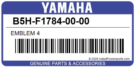 Yamaha B5H-F1784-00-00 Emblem 4