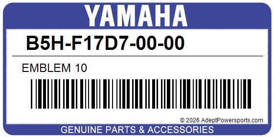 Yamaha B5H-F17D7-00-00 Emblem 10