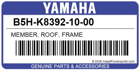 Yamaha B5H-K8392-10-00 Member, Roof, Frame