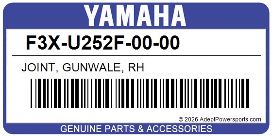 Yamaha F3X-U252F-00-00 Joint, Gunwale, Rh