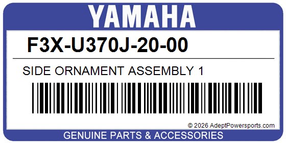 Yamaha F3X-U370J-20-00 Side Ornament Assembly 1