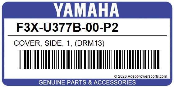 Yamaha F3X-U377B-00-P2 Cover, Side, 1, (Drm13)