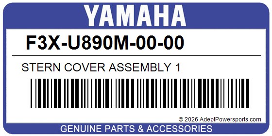 Yamaha F3X-U890M-00-00 Stern Cover Assembly 1