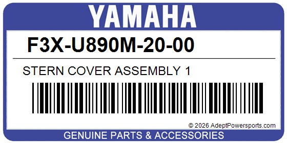 Yamaha F3X-U890M-20-00 Stern Cover Assembly 1