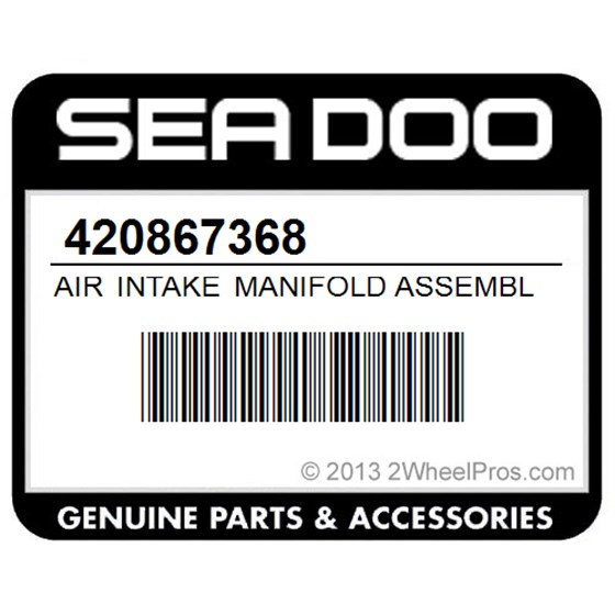 Sea-Doo 420867368 Air Intake Manifold Assembly