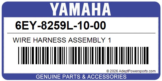 Yamaha 6EY-8259L-10-00 Wire Harness Assembly 1