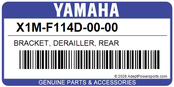 Yamaha X1M-F114D-00-00 Bracket, Derailler, Rear