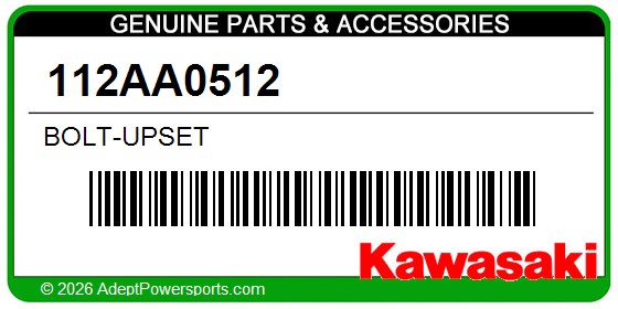 Kawasaki 112AA0512 Bolt-Upset