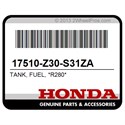 Honda 17510-Z30-S31ZA Tank, Fuel, *R280*