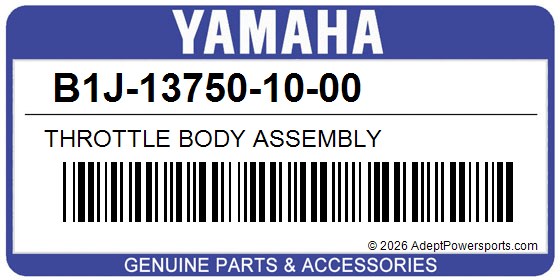 Yamaha B1J-13750-10-00 Throttle Body Assembly