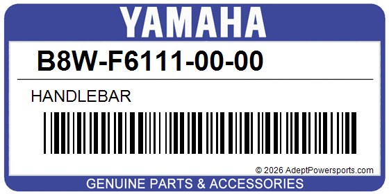 Yamaha B8W-F6111-00-00 Handlebar