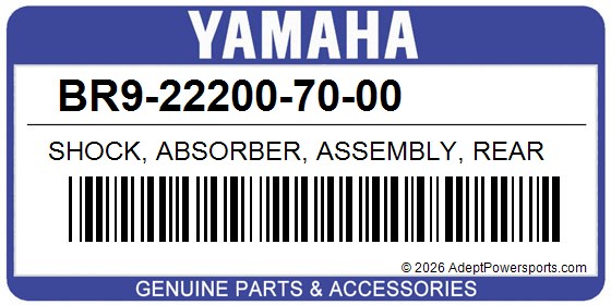 Yamaha BR9-22200-70-00 Shock, Absorber, Assembly, Rear