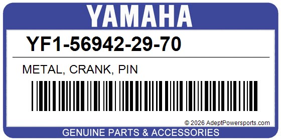 Yamaha YF1-56942-29-70 Metal, Crank, Pin