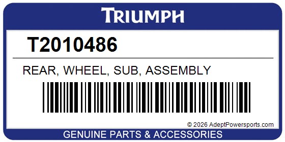 Triumph T2010486 Rear, Wheel, Sub, Assembly