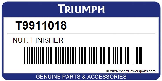 Triumph T9911018 Nut, Finisher