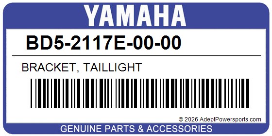Yamaha BD5-2117E-00-00 Bracket, Taillight