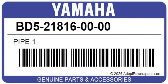 Yamaha BD5-21816-00-00 Pipe 1