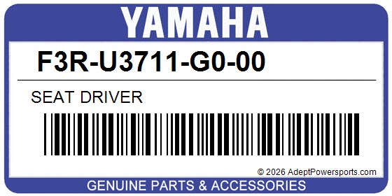 Yamaha F3R-U3711-G0-00 Seat Driver