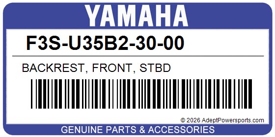 Yamaha F3S-U35B2-30-00 Backrest, Front, Stbd