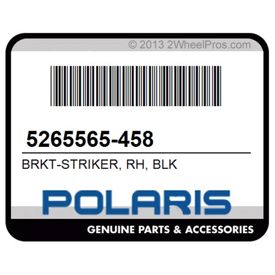 Polaris 5265565-458 Brkt-Striker, Rh, Blk