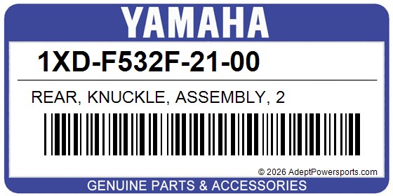 Yamaha 1XD-F532F-21-00 Rear, Knuckle, Assembly, 2