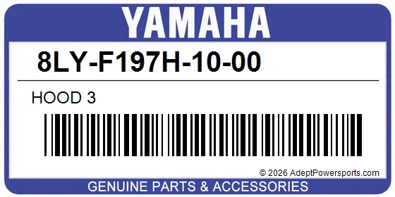 Yamaha 8LY-F197H-10-00 Hood 3