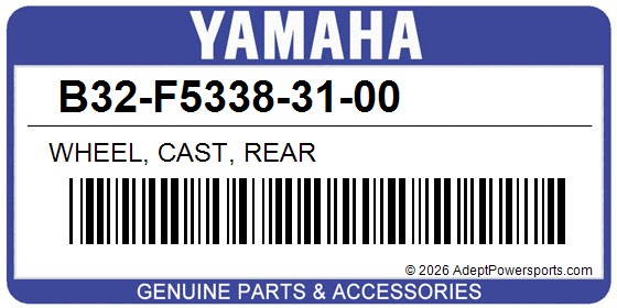 Yamaha B32-F5338-31-00 Wheel, Cast, Rear