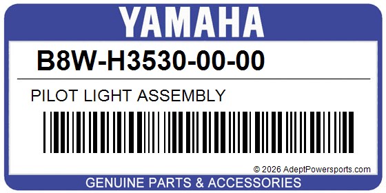 Yamaha B8W-H3530-00-00 Pilot Light Assembly