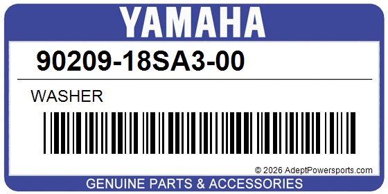 Yamaha 90209-18SA3-00 Washer