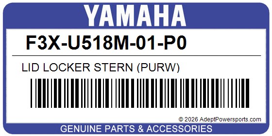 Yamaha F3X-U518M-01-P0 Lid Locker Stern (Purw)