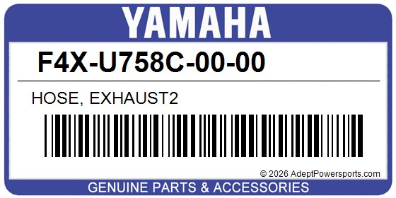 Yamaha F4X-U758C-00-00 Hose, Exhaust2