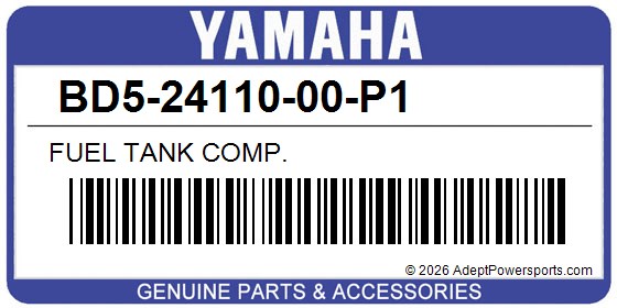 Yamaha BD5-24110-00-P1 Fuel Tank Comp.