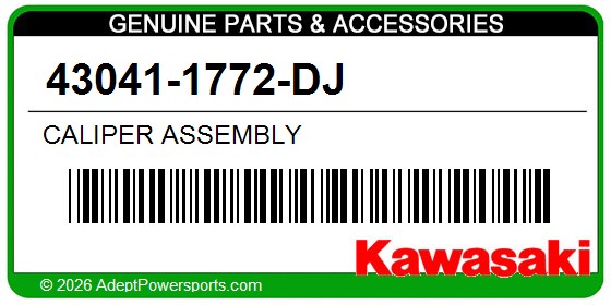 Kawasaki 43041-1772-DJ Caliper Assembly