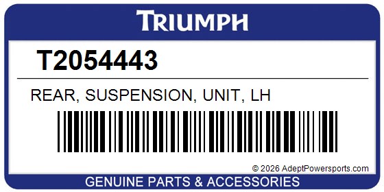 Triumph T2054443 Rear, Suspension, Unit, Lh
