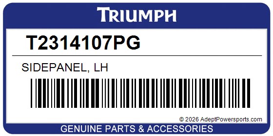 Triumph T2314107PG Sidepanel, Lh
