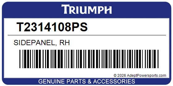 Triumph T2314108PS Sidepanel, Rh