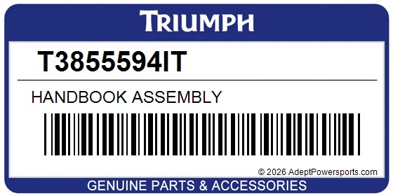 Triumph T3855594IT Handbook Assembly