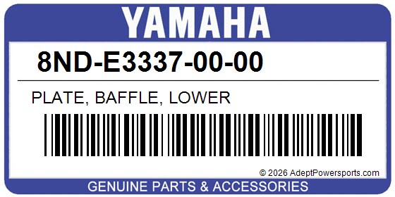 Yamaha 8ND-E3337-00-00 Plate, Baffle, Lower