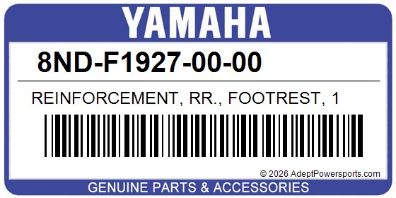 Yamaha 8ND-F1927-00-00 Reinforcement, Rr., Footrest, 1