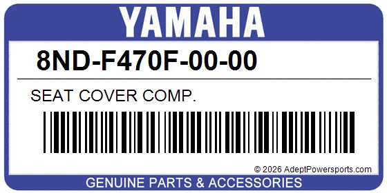 Yamaha 8ND-F470F-00-00 Seat Cover Comp.