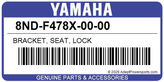 Yamaha 8ND-F478X-00-00 Bracket, Seat, Lock