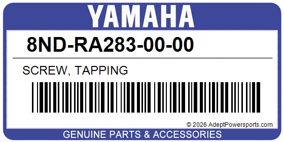 Yamaha 8ND-RA283-00-00 Screw, Tapping