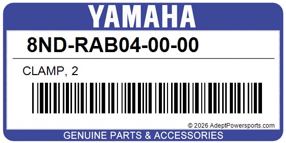 Yamaha 8ND-RAB04-00-00 Clamp, 2