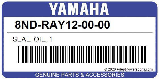 Yamaha 8ND-RAY12-00-00 Seal, Oil, 1