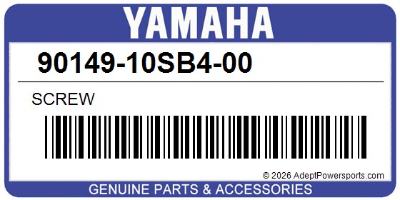 Yamaha 90149-10SB4-00 Screw