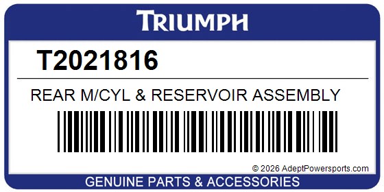 Triumph T2021816 Rear M/Cyl & Reservoir Assembly